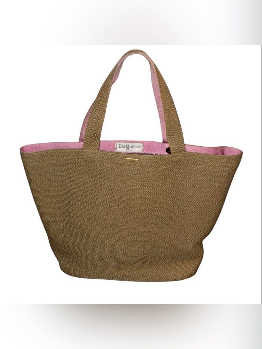 Like New Eric Javits Dunemere Tote with Clear lining and pockets.